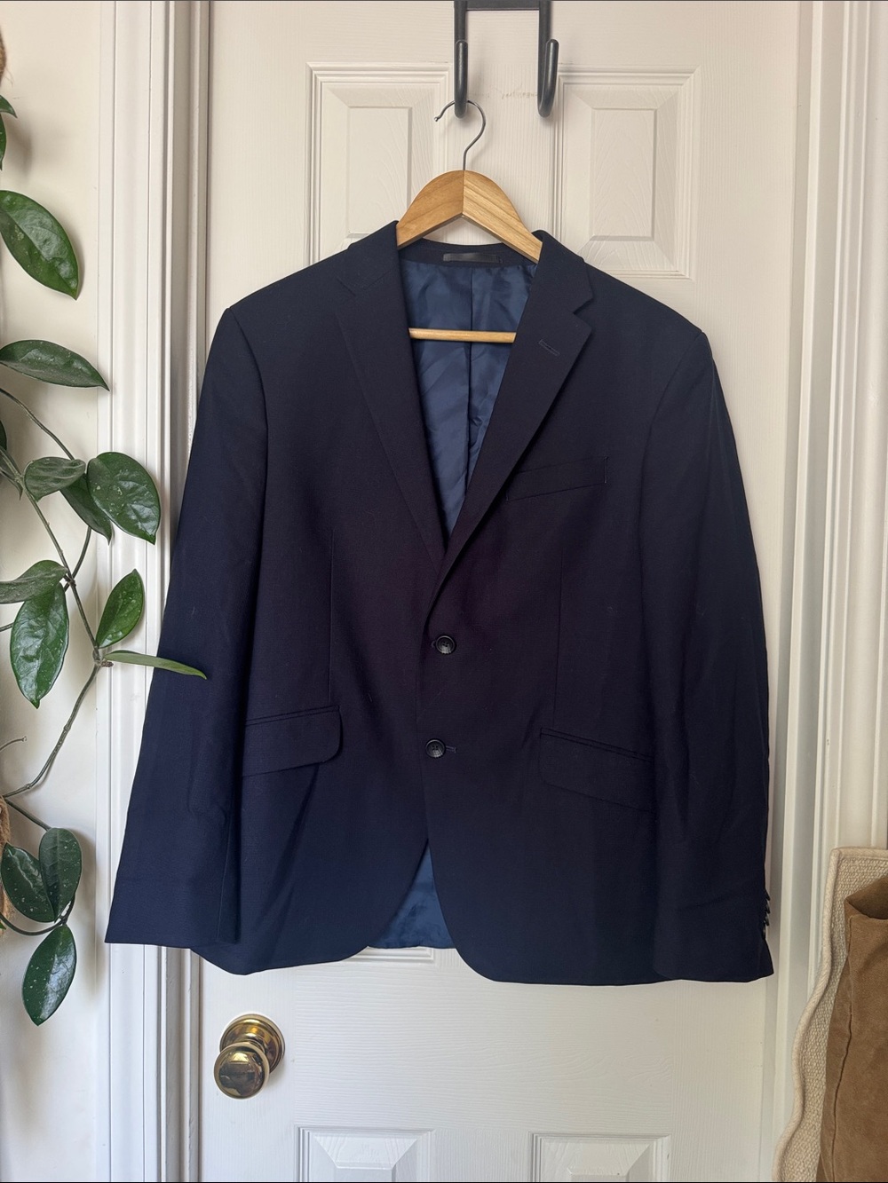 Kenneth Cole Reaction Midnight Navy Two-Button Sport Coat
